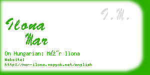 ilona mar business card